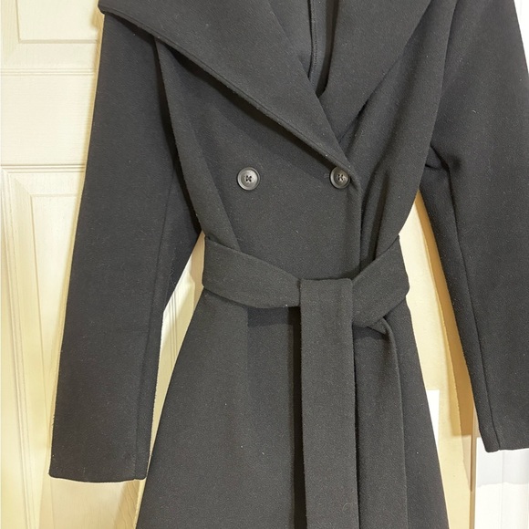 BNWOT Zara Classic Black Trench Coat - Picture 1 of 4